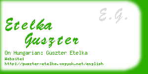 etelka guszter business card